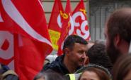 Olivier Besancenot au rassemblement Air France